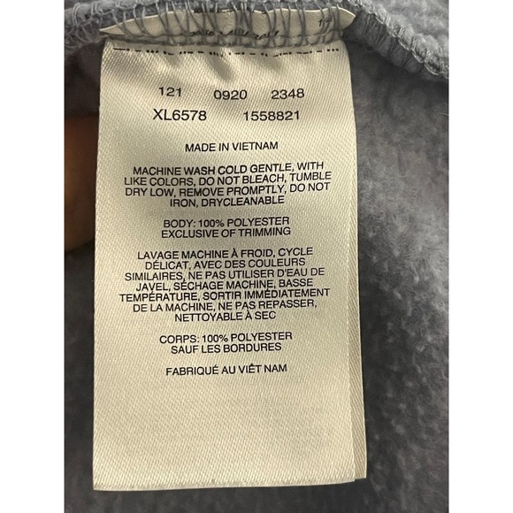 Columbia Women’s Benton Springs Blue Grey Full Zip Fleece Jacket Size Large - Picture 6 of 7